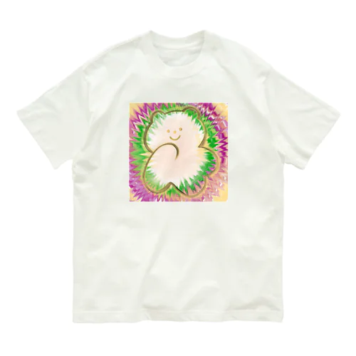 loveとpeaceとおすましくま子 オーガニックコットンTシャツ