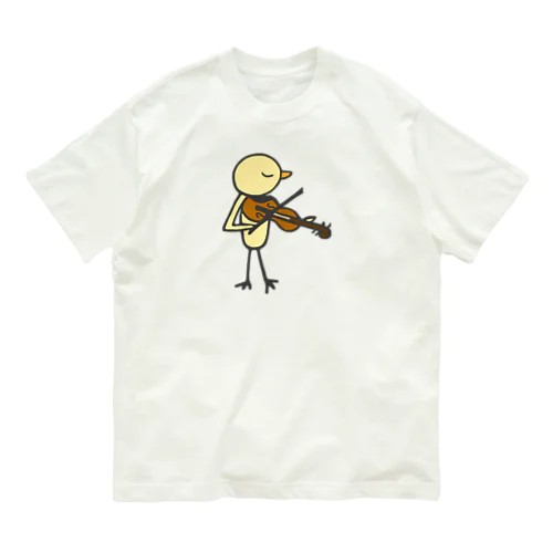 ひよこバイオリン オーガニックコットンTシャツ