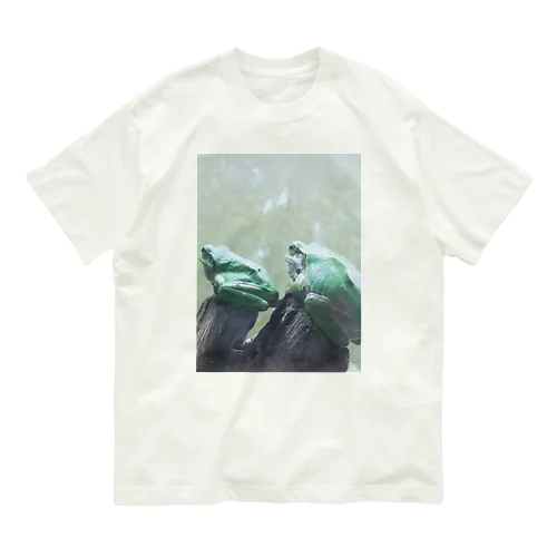 うちのカエルの背ツイン Organic Cotton T-Shirt