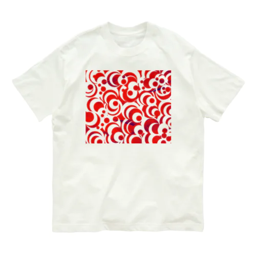 無題・赤 Organic Cotton T-Shirt