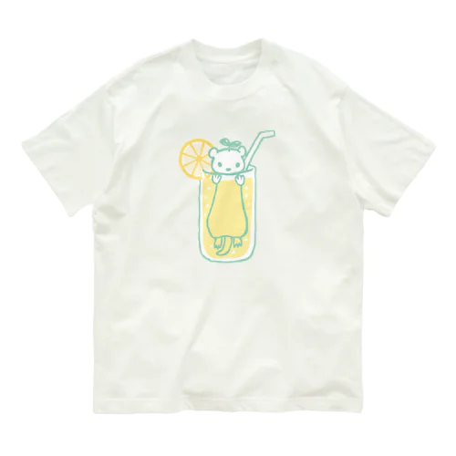 レモンカワウソーダ オーガニックコットンTシャツ