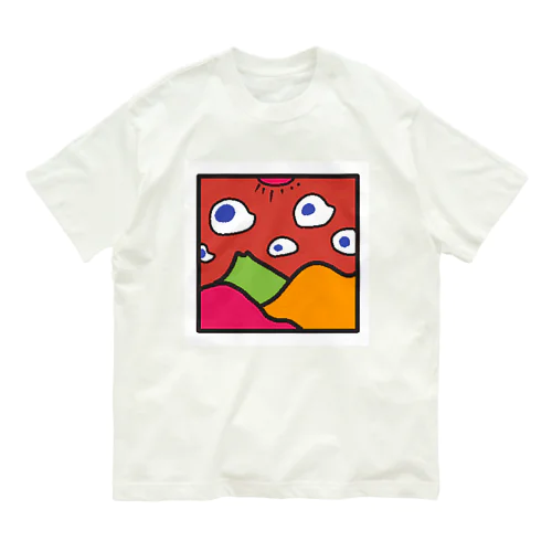 空飛ぶブルサニ オーガニックコットンTシャツ