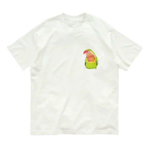 [森図鑑]コザクラインコ ノーマル オーガニックコットンTシャツ