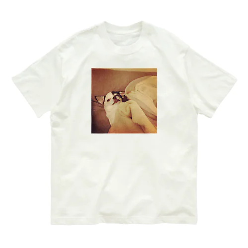 もう少し寝ていたいイヌ Organic Cotton T-Shirt