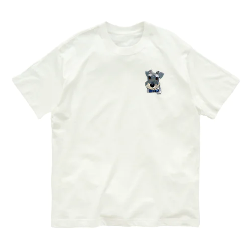 蝶ネクタイのシュナ Organic Cotton T-Shirt