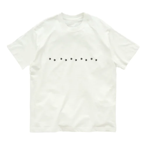 猫のあしあと(ヨコ) Organic Cotton T-Shirt