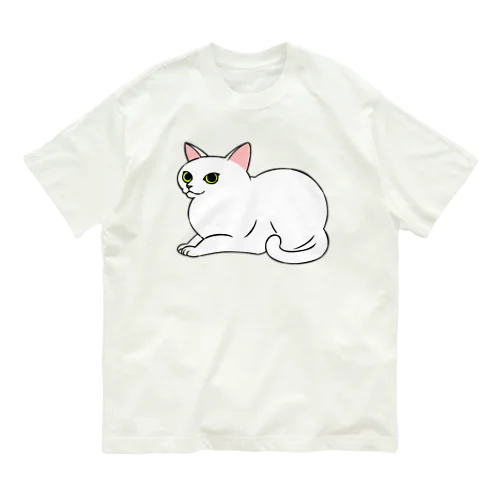 猫 オーガニックコットンTシャツ