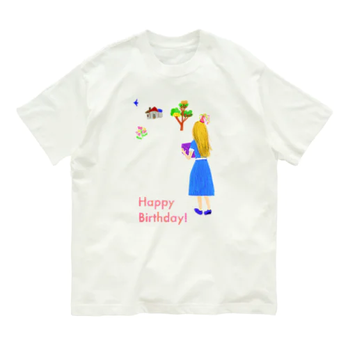 ハッピーバースデー オーガニックコットンTシャツ