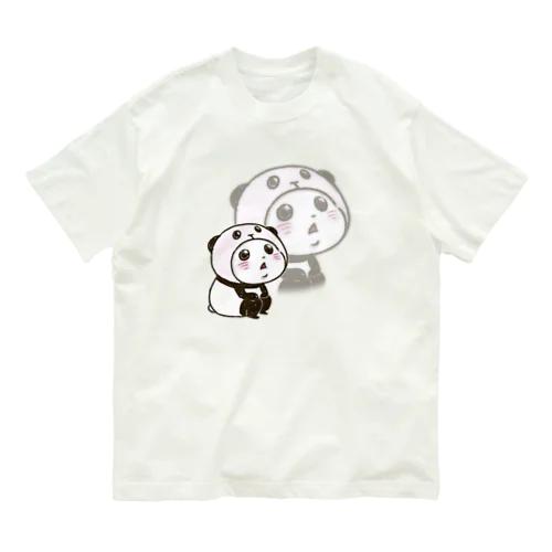 パンダinぱんだ(？？) Organic Cotton T-Shirt