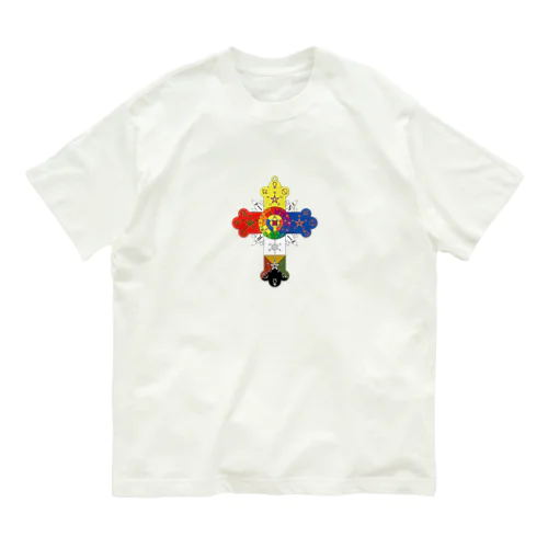 黄金の夜明け団　薔薇十字徽章 Organic Cotton T-Shirt
