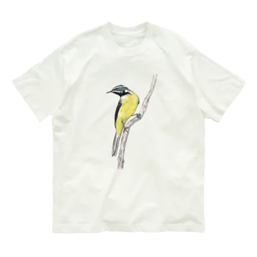 [森図鑑]キセキレイ Organic Cotton T-Shirt