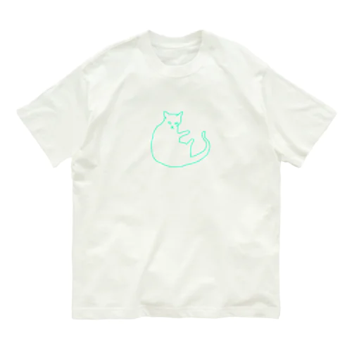 猫！ オーガニックコットンTシャツ