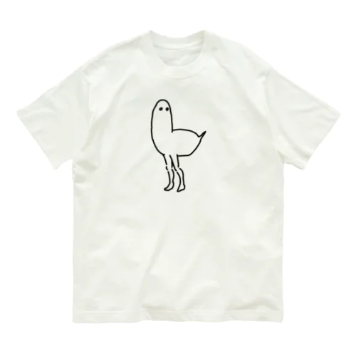 人間の足がはえた鳥 Organic Cotton T-Shirt