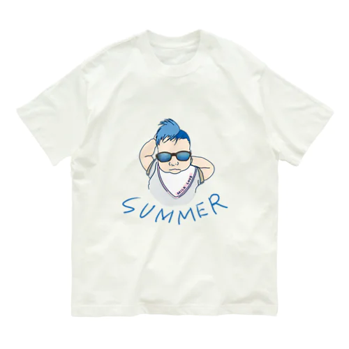 夏のチャラいmilk loveベビー オーガニックコットンTシャツ