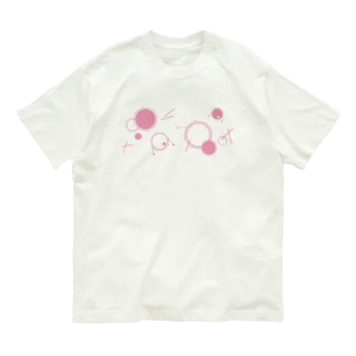 【ドラムの日2022】ドラムごろごろ　桃 Organic Cotton T-Shirt