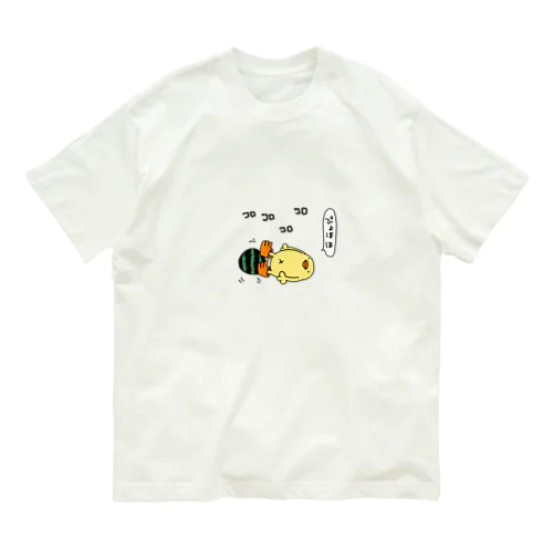 スイカコロコロぴよ Organic Cotton T-Shirt