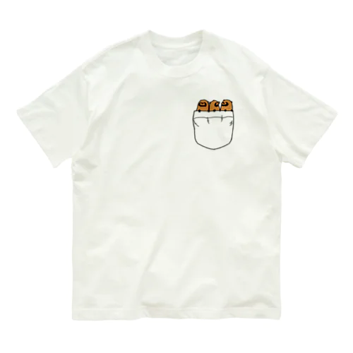 ポケたぬ Organic Cotton T-Shirt