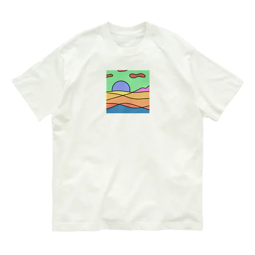 背景 オーガニックコットンTシャツ