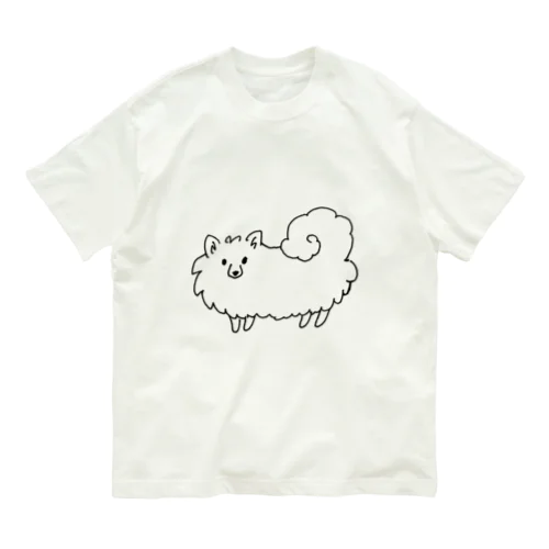 こっち見てるスピッツ-大きい柄版 Organic Cotton T-Shirt