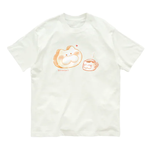 ぶらたん!!ほっこりパンとコーヒー オーガニックコットンTシャツ