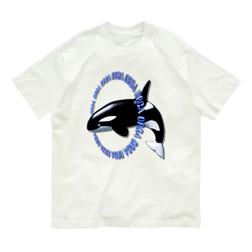 ORCA シャチ オーガニックコットンTシャツ