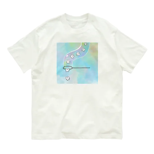 つらなりねこ Organic Cotton T-Shirt