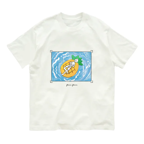 浮き輪ふわりくん（パイン） オーガニックコットンTシャツ