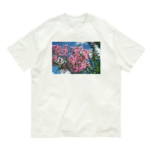 Pink flowers  オーガニックコットンTシャツ