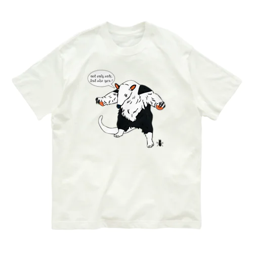 威嚇するアリクイwithアリ Organic Cotton T-Shirt