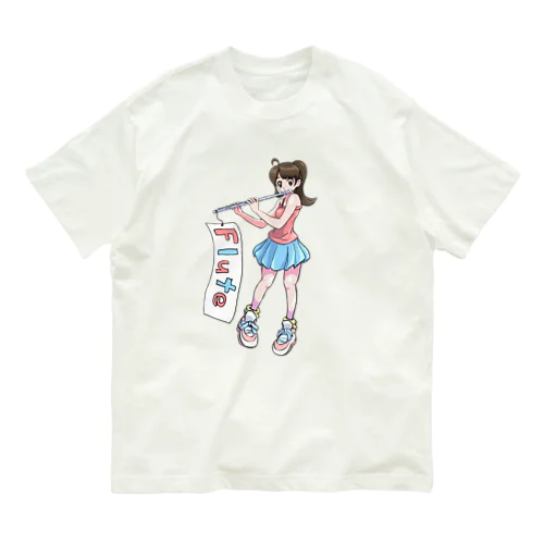 フルートイラスト Organic Cotton T-Shirt