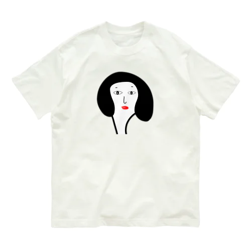 白塗り淑女 オーガニックコットンTシャツ