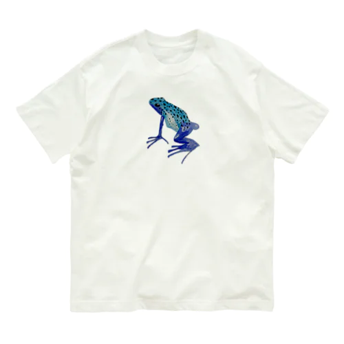 コバルトヤドクガエル🐸ですヨ‼️ Organic Cotton T-Shirt