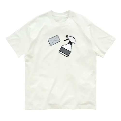 お掃除セット　ドット絵 Organic Cotton T-Shirt