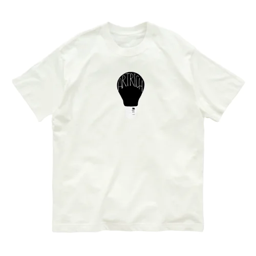 ARTRICH ロゴ　ブラック Organic Cotton T-Shirt