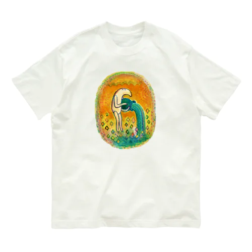 Aquarius☆水瓶ポインティーさん Organic Cotton T-Shirt