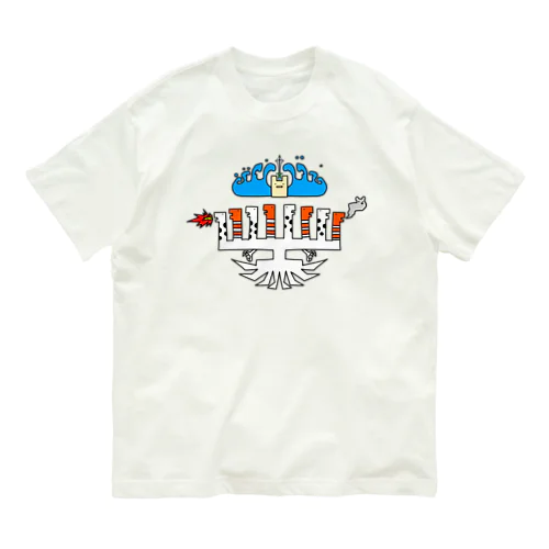 2Dうさぎ ヤマタノオロチン Organic Cotton T-Shirt