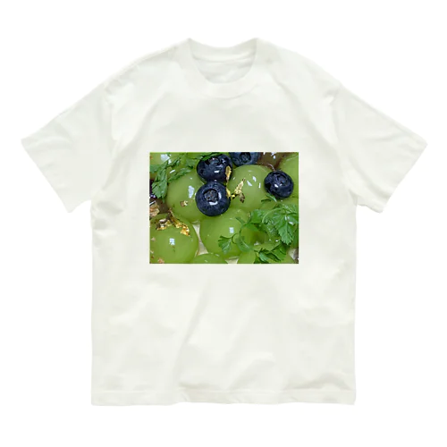 シャインマスカットとブルーベリー Organic Cotton T-Shirt