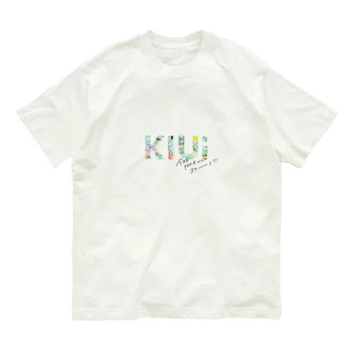 KIUi1周年記念グッズ オーガニックコットンTシャツ