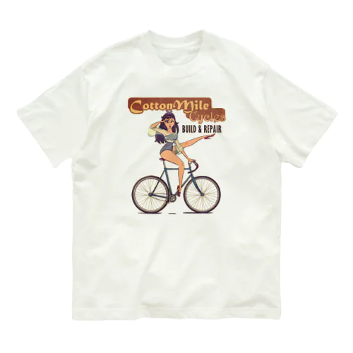 "Cotton Mile Cycles" Organic Cotton T-Shirt