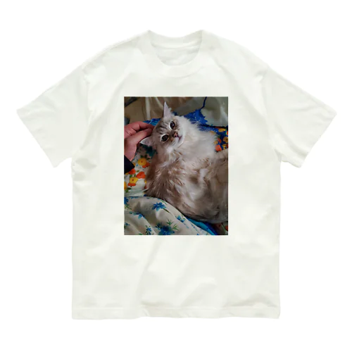 ねこ オーガニックコットンTシャツ