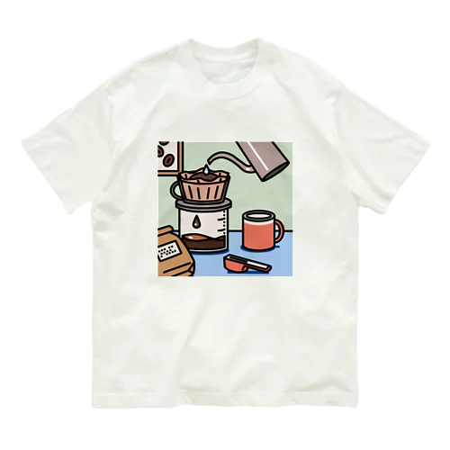 ハンドドリップコーヒー Organic Cotton T-Shirt