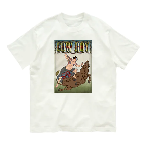 "cow boy"(武者絵) #1 オーガニックコットンTシャツ