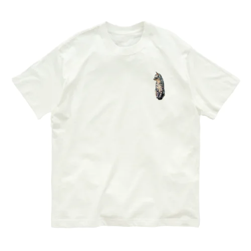 ちょこんと座る猫 Organic Cotton T-Shirt