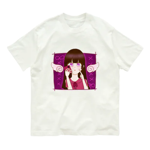 めんへらてゃん オーガニックコットンTシャツ