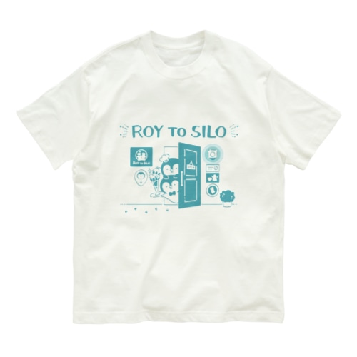 ロイトシロひょっこりペンギンさん。 Organic Cotton T-Shirt