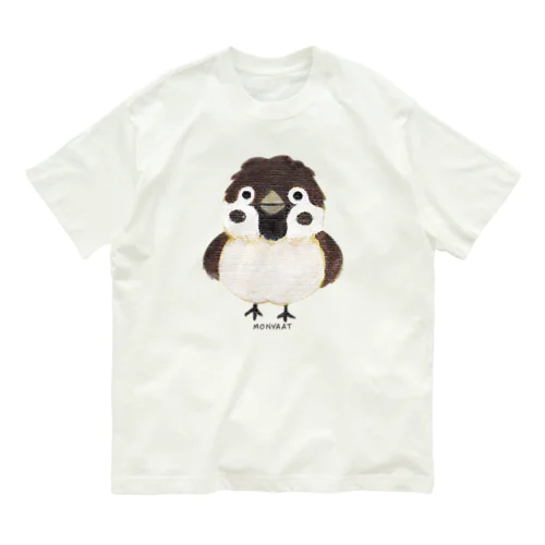 スズメがちゅん L Organic Cotton T-Shirt