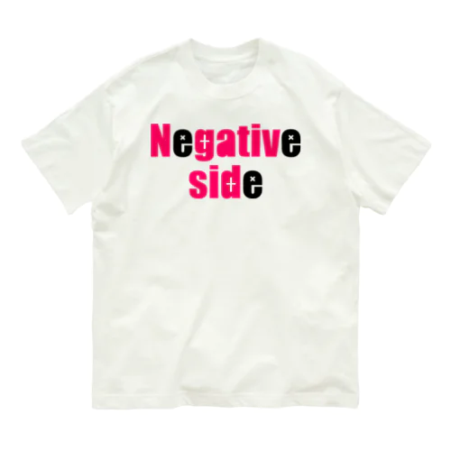 Negative side オーガニックコットンTシャツ