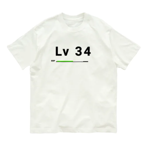 レベル34 レベルアップ Organic Cotton T-Shirt