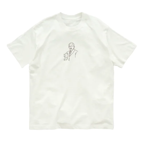 夏目の漱石さん。 オーガニックコットンTシャツ