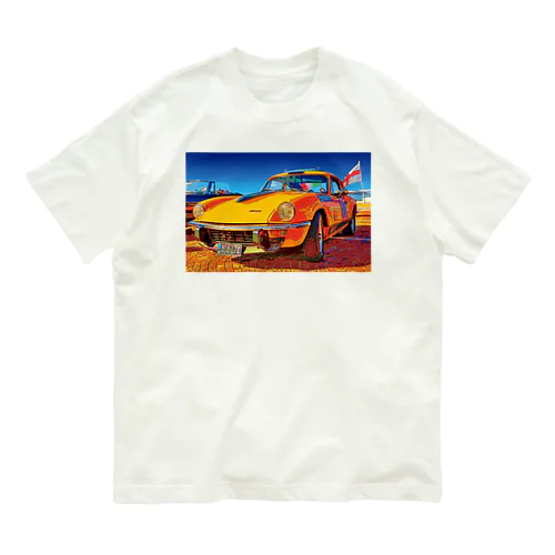 黄色のトライアンフGT6mk3 Organic Cotton T-Shirt